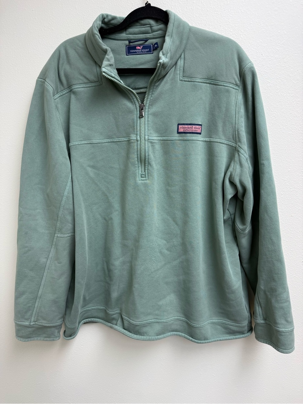 Vineyard Vines Men's Quarter-Zip Pullover - Sage Green